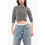 Thumbnail: We11done Cable-Knit Wool Cropped Cardigan