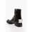 Thumbnail: Jil Sander Brushed Leather ANGKOR Booties with Metal Plaque 4cm