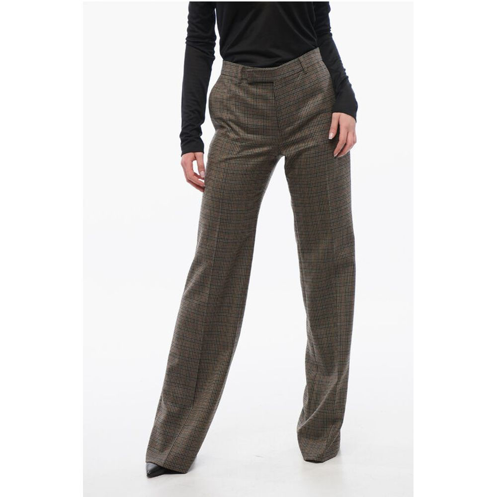 Celine Wool Houndstooth Pants