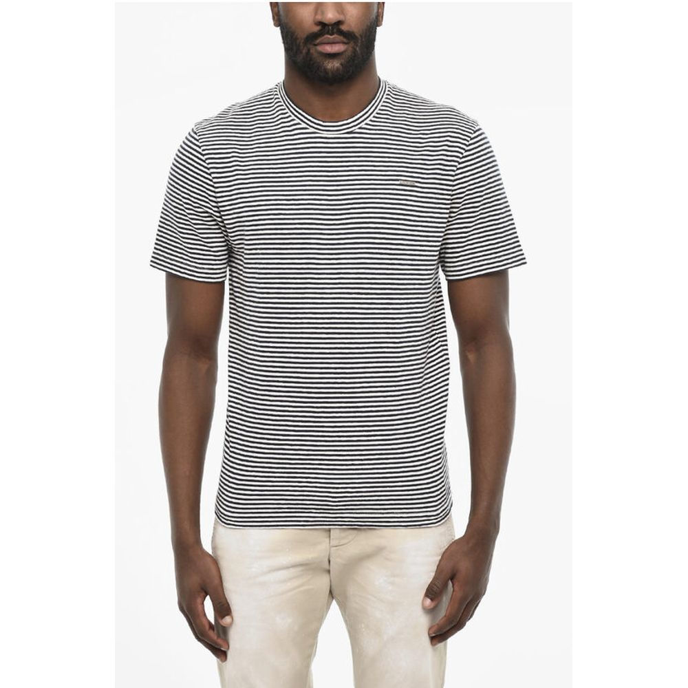 Dsquared² Two Tone Awning Striped Crew-neck T-shirt