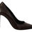 Thumbnail: Sofia Elegant Brown Leather Heels Pumps