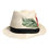 Thumbnail: Dolce & Gabbana Beige Floral Print Straw Wide Brim Fedora Hat