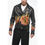 Thumbnail: Palm Angels Leather BURNING Biker Jacket with Flames Motif