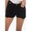 Thumbnail: PINKO DENIM Frayed Hem CERESIO Single Pleat Shots with Cut Out Det