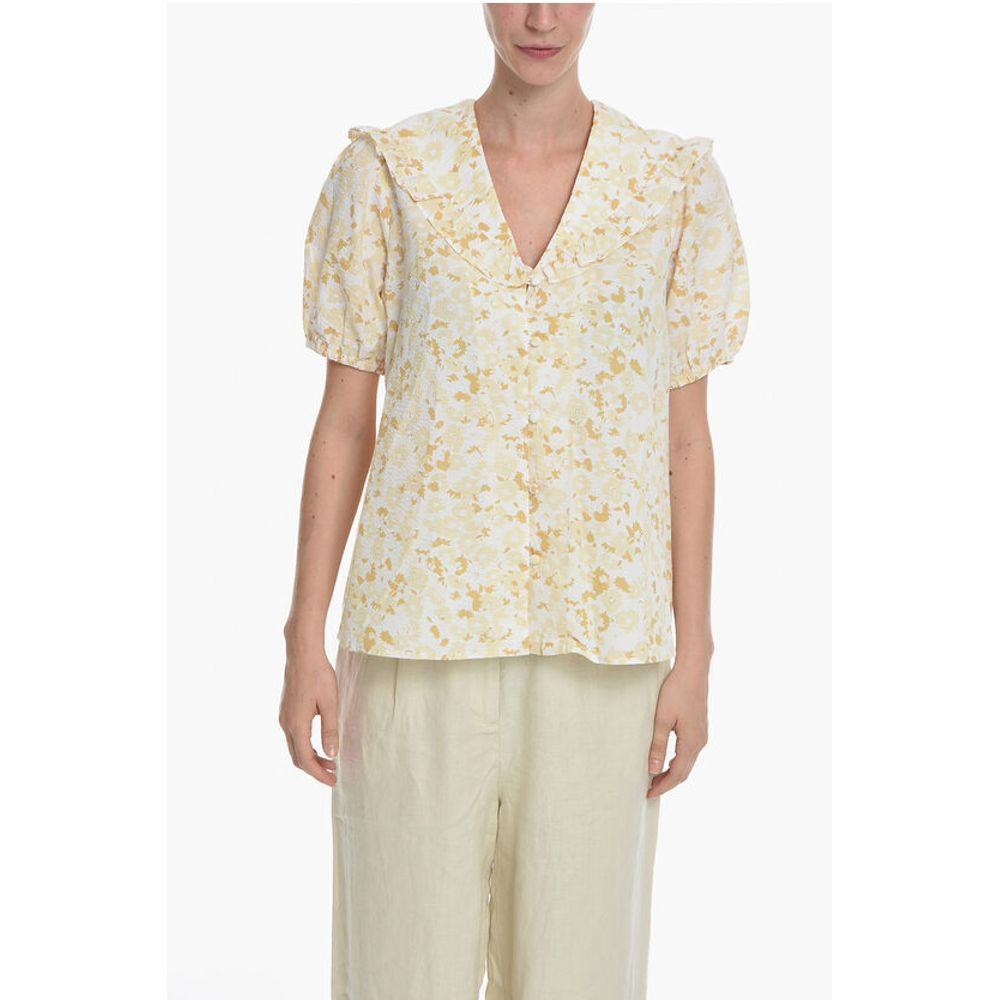 Samsoe Samsoe Floral-Printed JYTTA Blouse with Ruffle