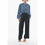 Thumbnail: Eudon Choi Virgin Wool TANDIN Wide Leg Pants with Ankle Split and Belt