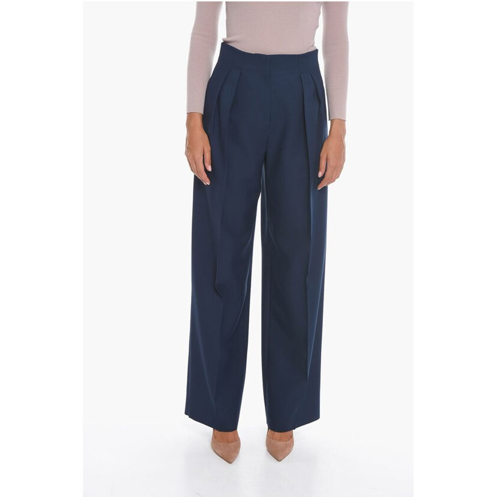 Super Blond Double-pleated Straight Fit Pants