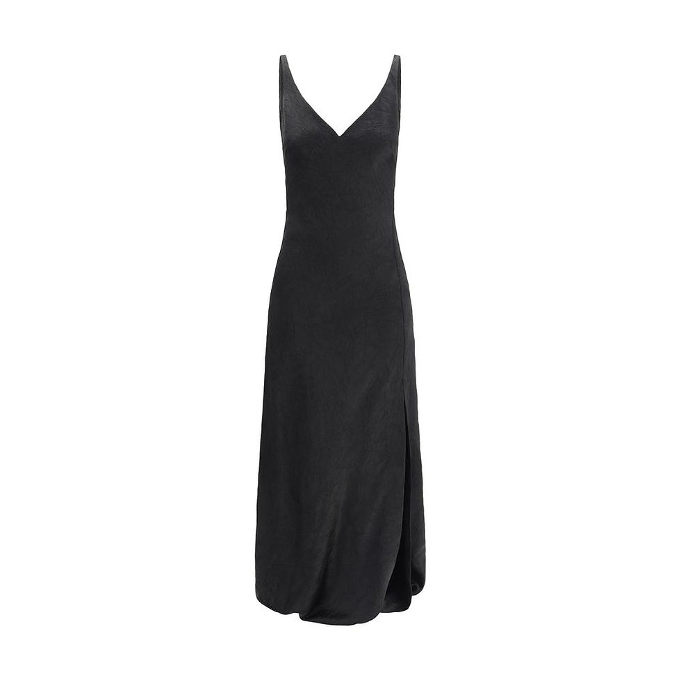 Alexander McQueen Cracked finish Long Dress