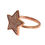 Thumbnail: Nialaya Dazzling Pink Gold Plated Sterling Silver CZ Ring
