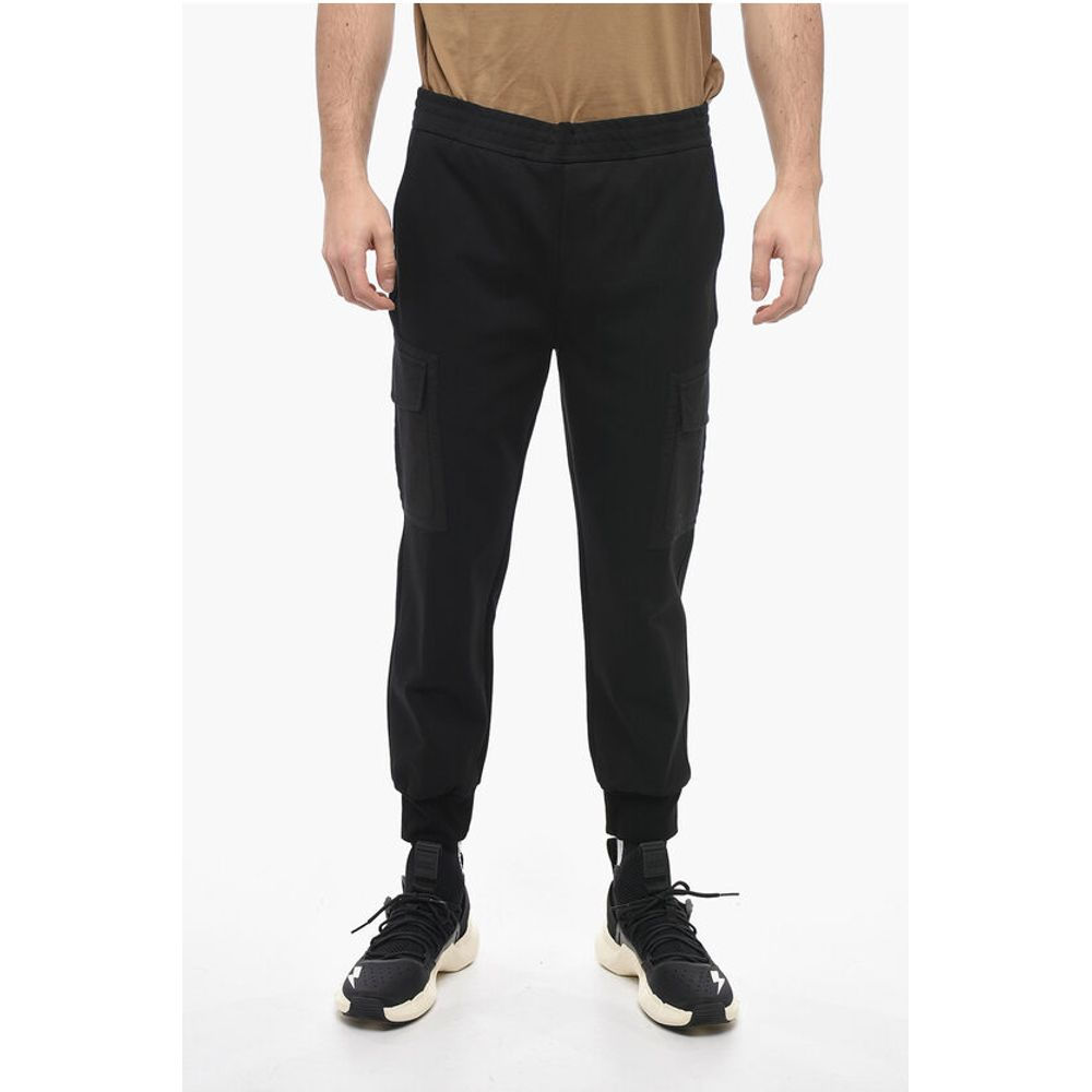 Neil Barrett Low-Waist Skinny Fit Cargo Pants with Drawstring at the Wais