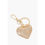 Thumbnail: Moschino LOVE Golden-Effect keyring with Heart-Shaped Charm