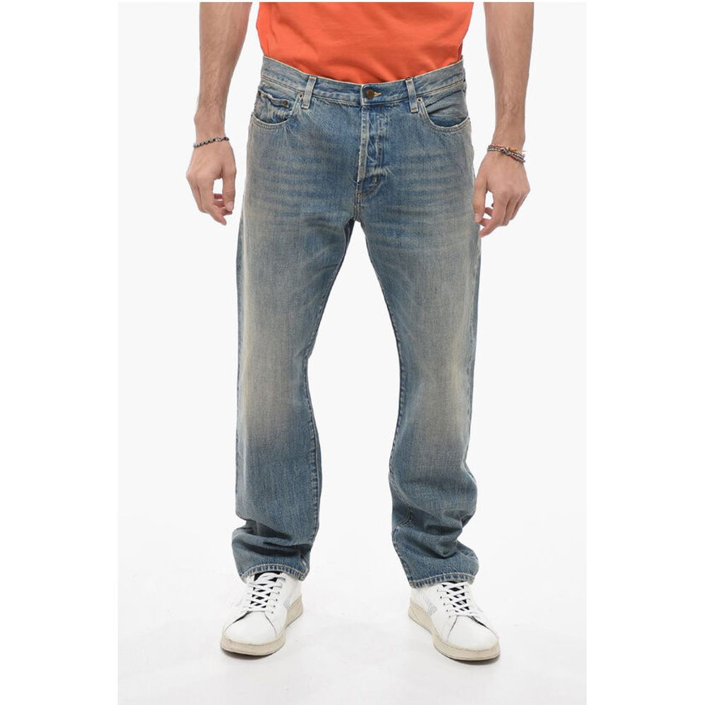 Saint Laurent Relaxed-fit Denims with Stonewash Effect