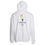 Thumbnail: Balenciaga White Cotton Logo Hooded Pullover Oversize Sweater