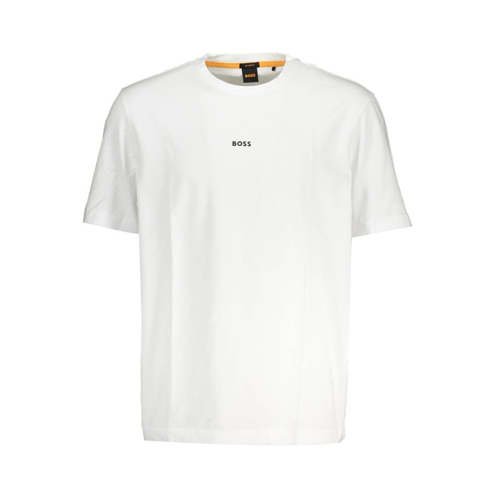 Hugo Boss White Cotton Men T-Shirt