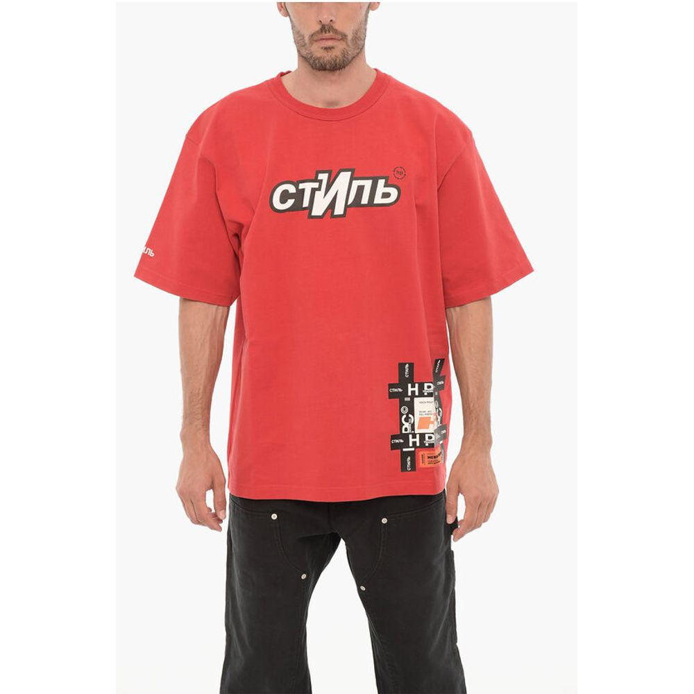 Heron Preston Printed Cotton Crew-Neck T-shirt