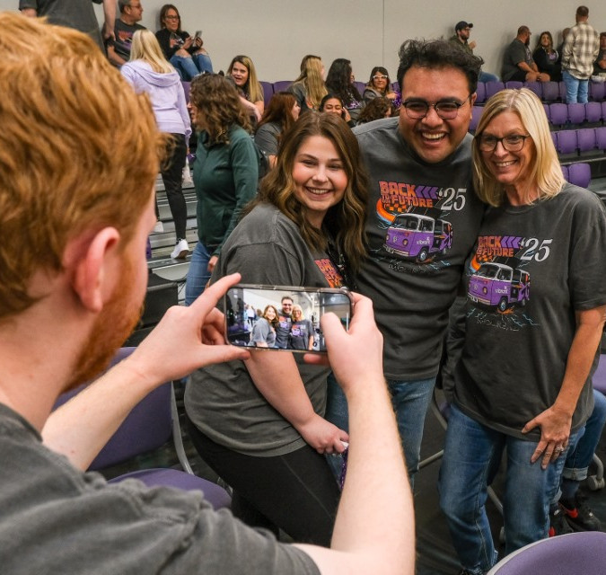 Vibrant Employees at Homecoming Event