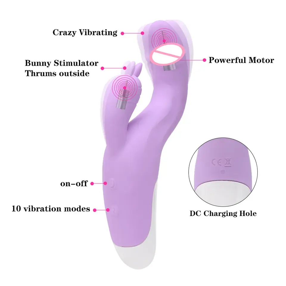 Thumbnail: Sun S-Shaped Rabbit Vibrator