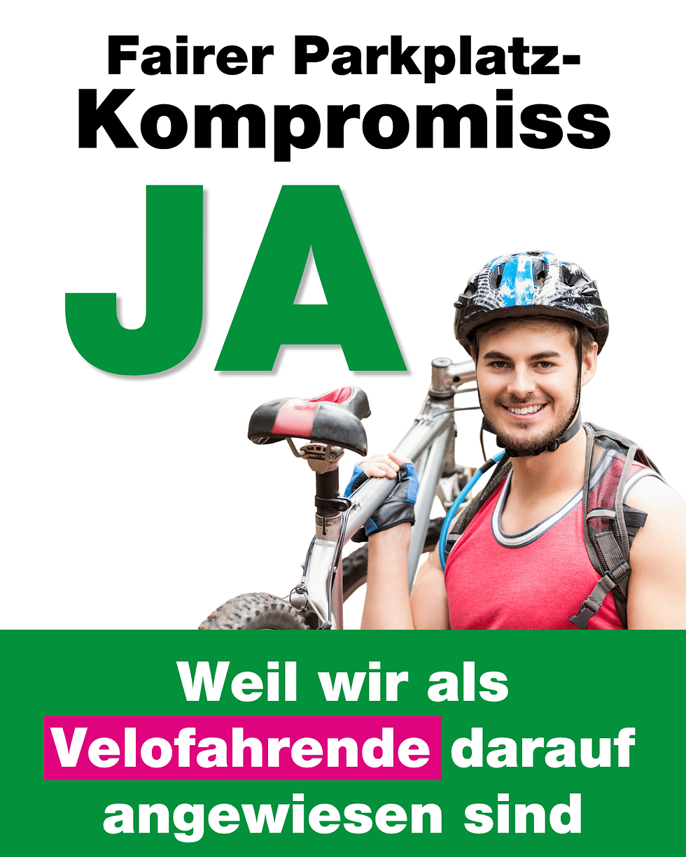 Am 14. Juni: JA fairer Parkplatz-Kompromiss