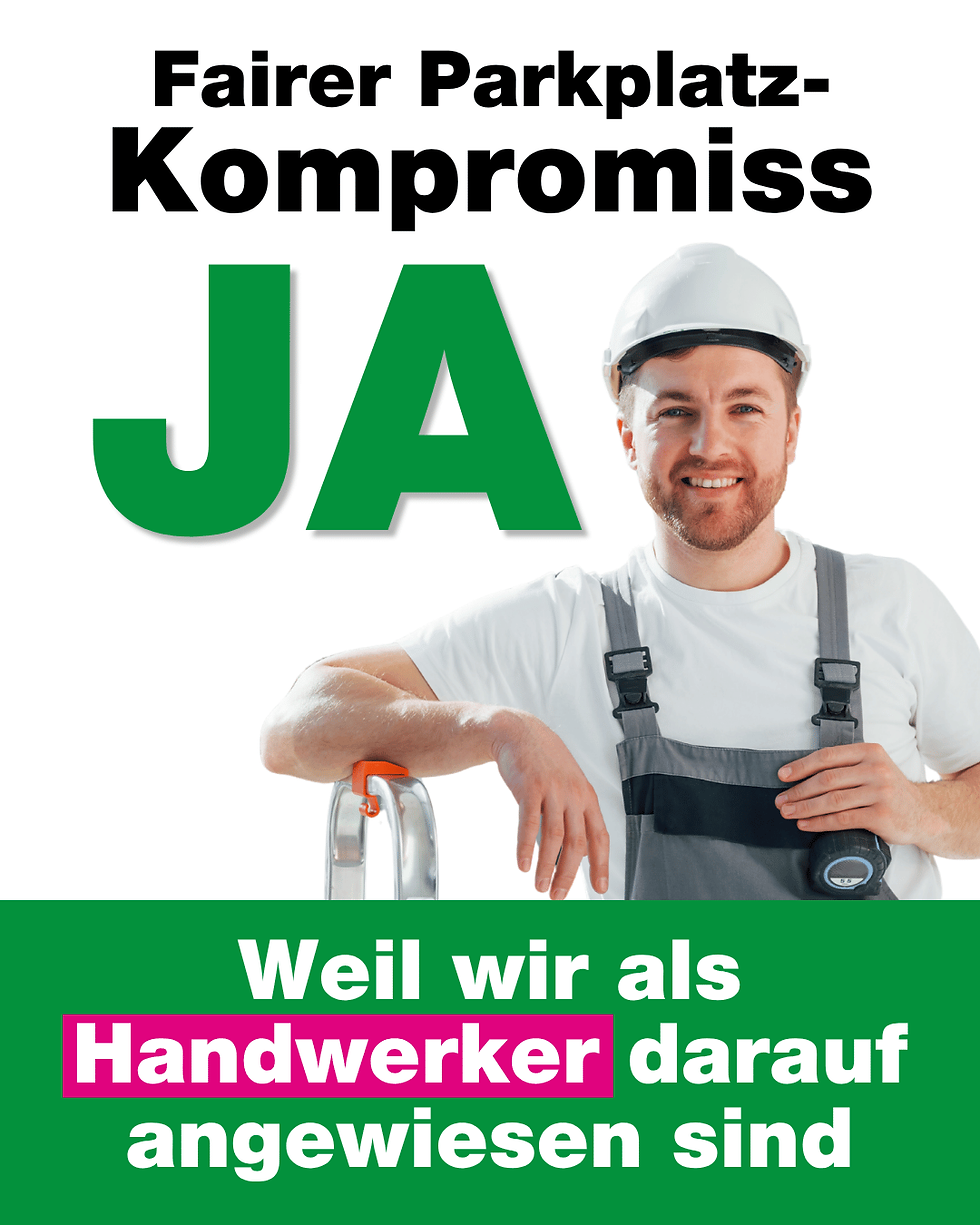 Am 14. Juni: JA fairer Parkplatz-Kompromiss