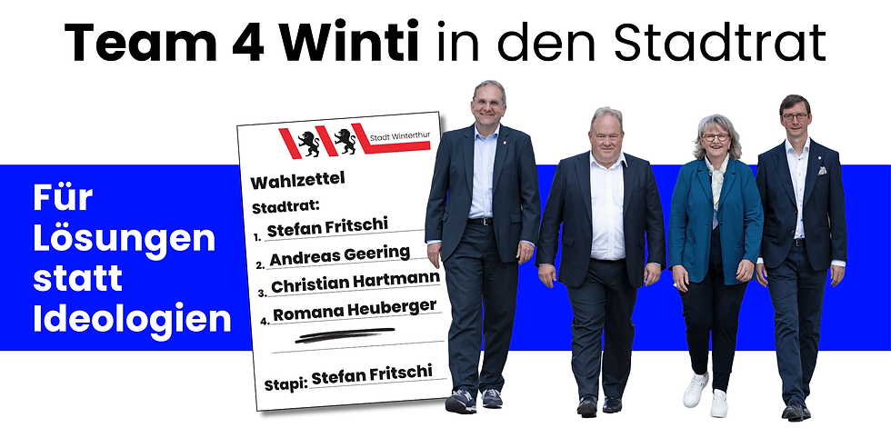 Stadtratswahlen Winterthur 2026 Team 4 Winti