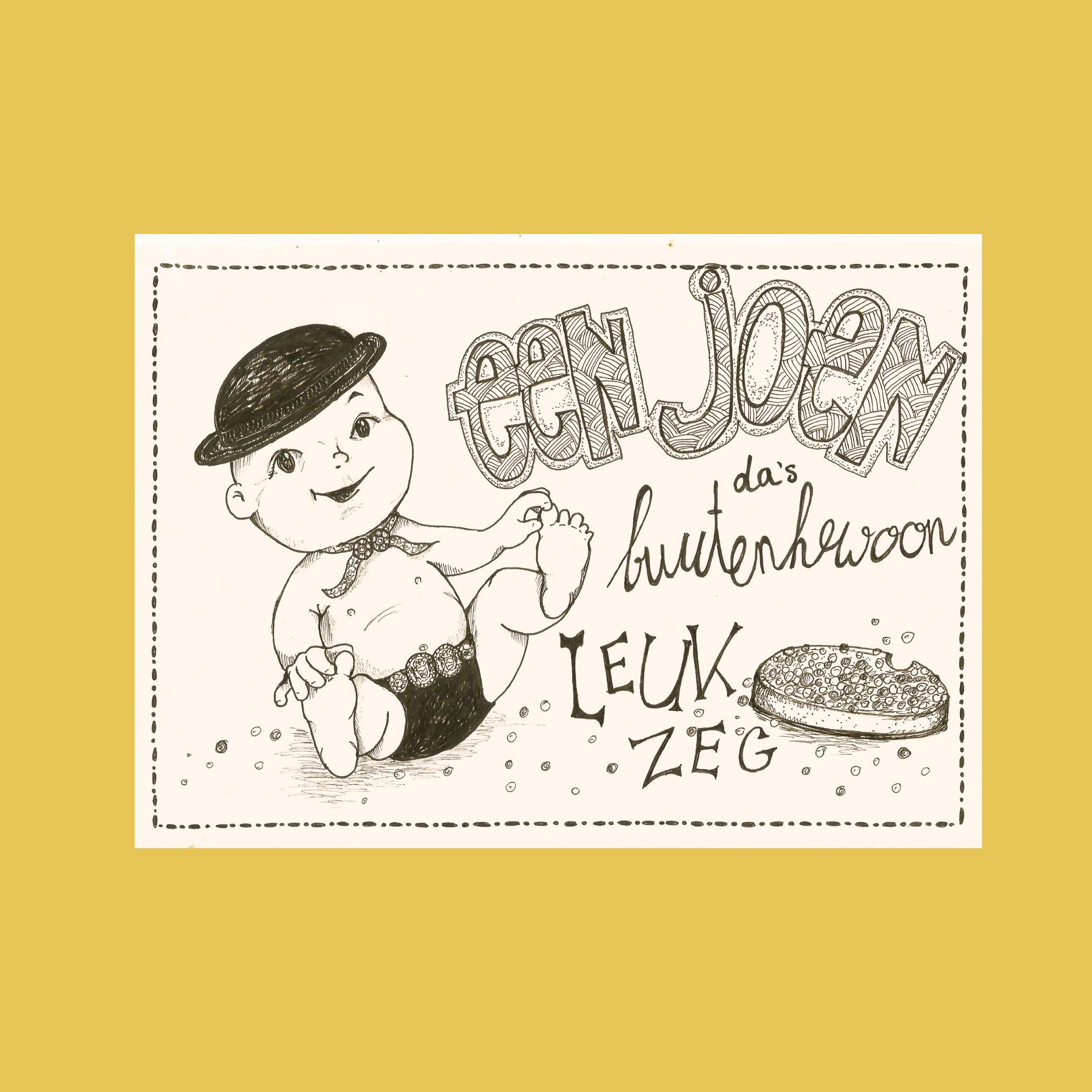 Leuke zeeuwse kaart bij de geboorte van een jongetje door Veelzijdig Zeeuws