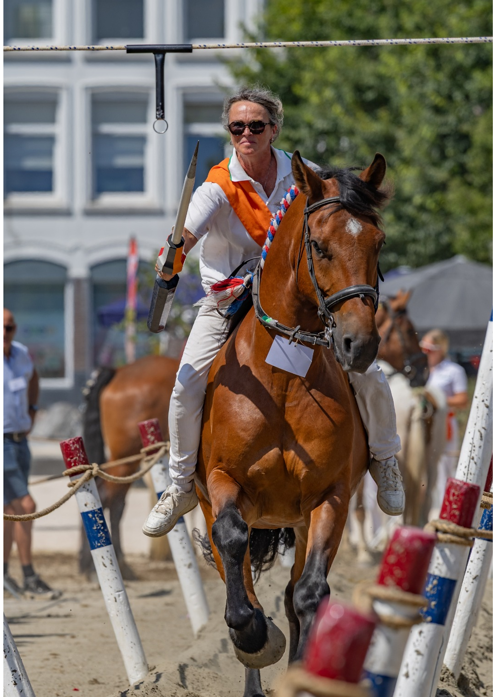 Marleen Franse, de moeder der Zandruiters en ongekroonde koningin van Vlissingen, liet wel doorschemeren dat dit zo maar eens haar laatste wedstrijd kan zijn in deze arena.