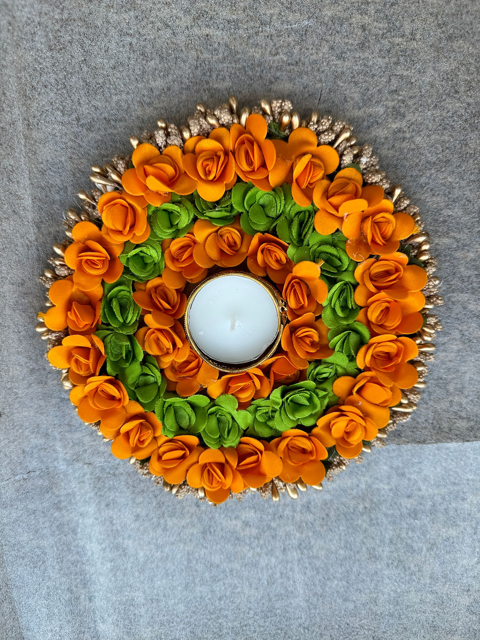 Thumbnail: Floral Tealight Mat (3 colors)