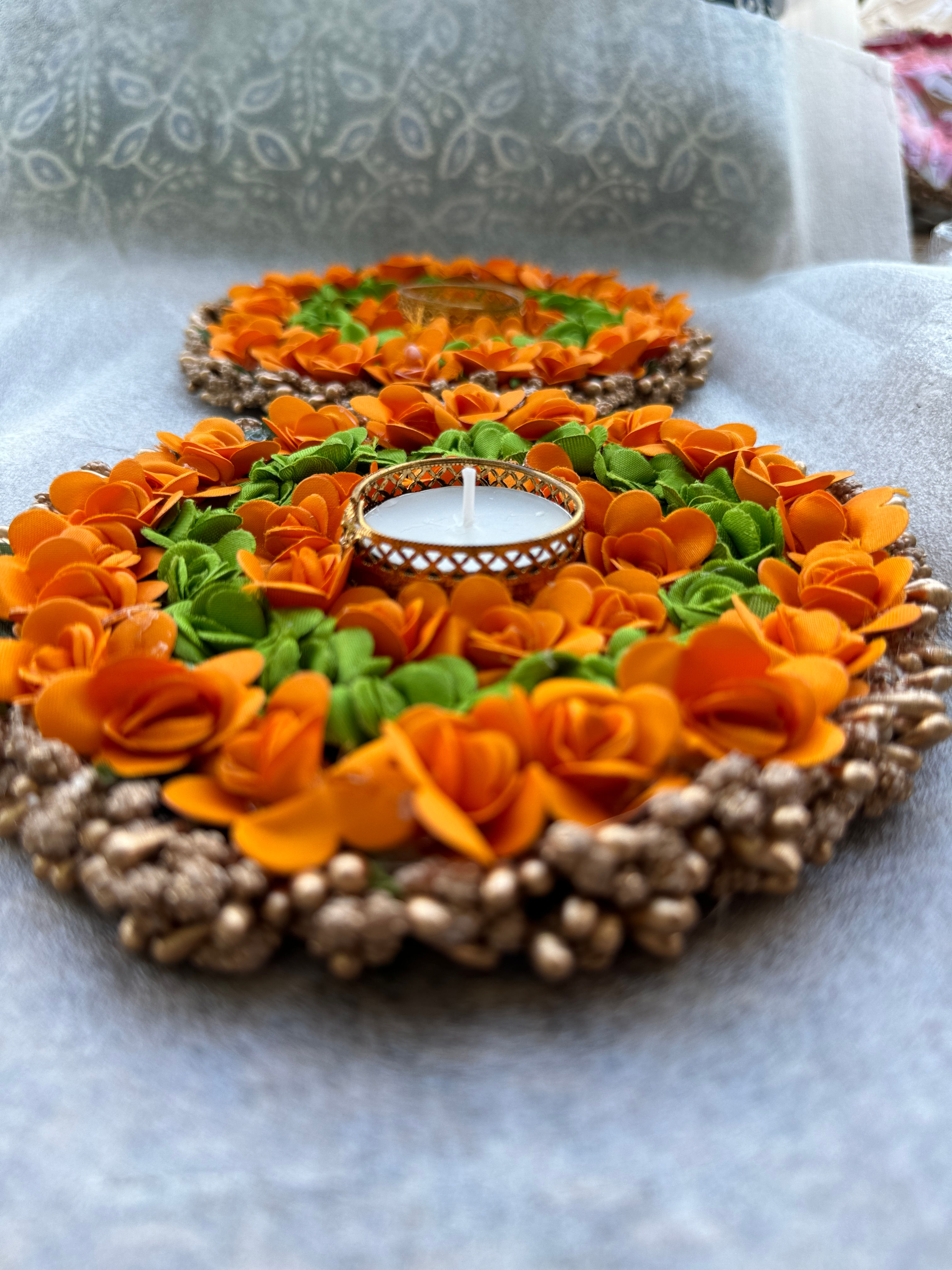 Floral Tealight Mat (3 colors)