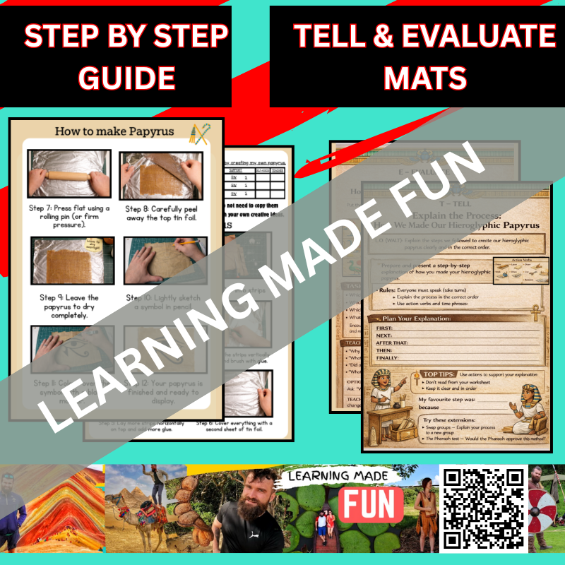 Thumbnail: 5.  Scribes & Hieroglyphics: Create and Decode Papyrus