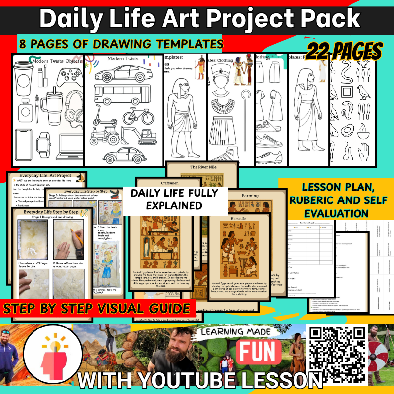 Ancient Egypt Daily Life: Art Project