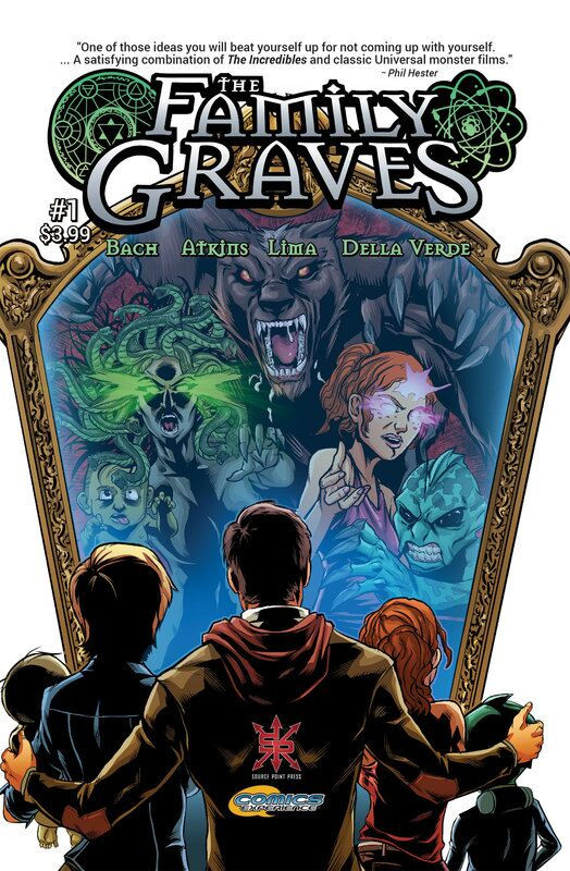 The Family Graves, Issue #1, cover, Source Point Press, Bach/Atkins