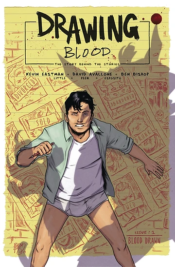Drawing Blood, issue #1, cover, self-published, Eastman/Avallone/Bishop