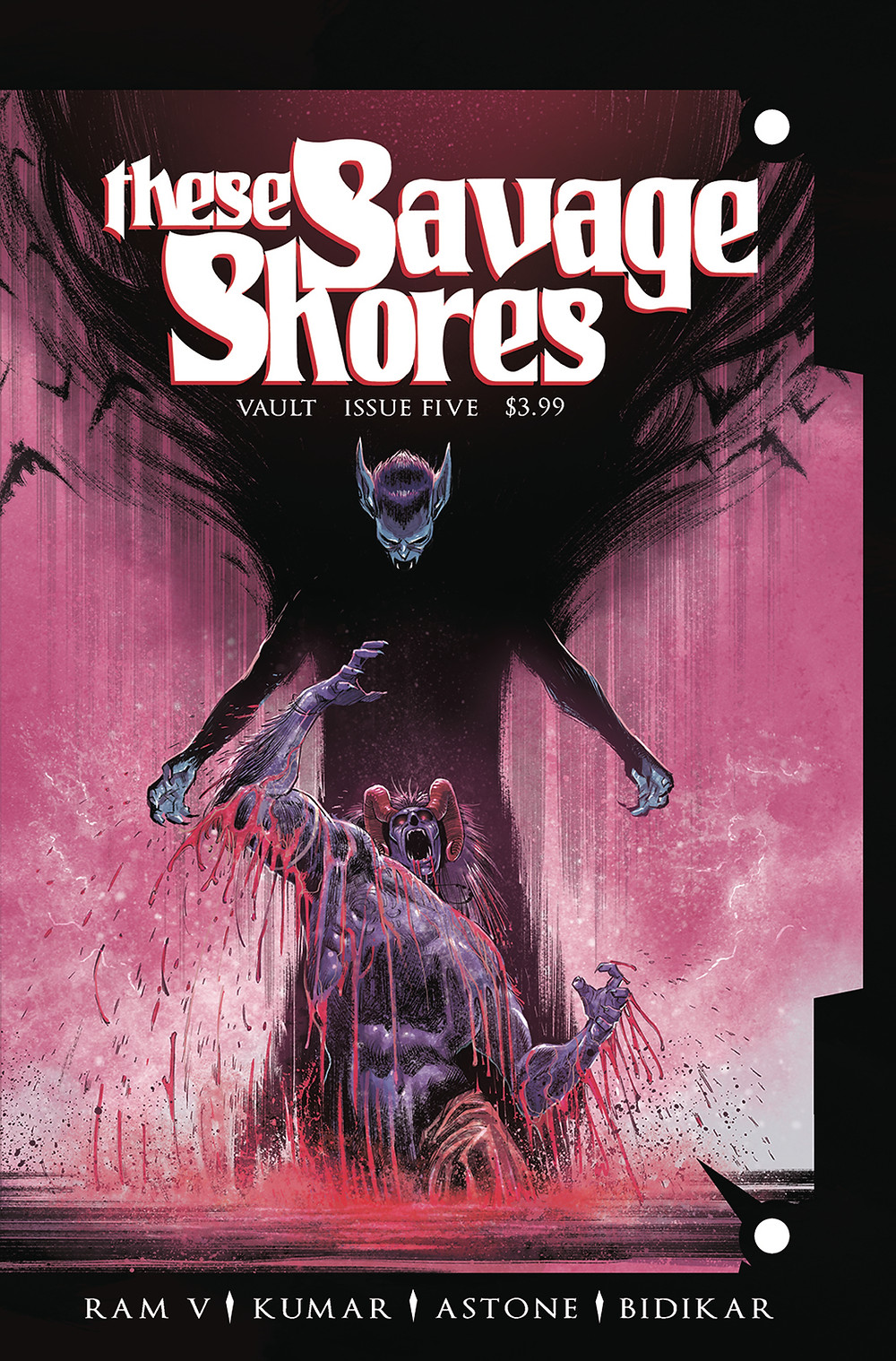 These Savage Shores, Issue #5, cover, Vault Comics, Ram V/Sumit Kumar