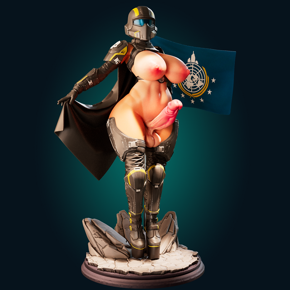 Thumbnail: Hell Diver Girl SFW, NSFW & FUTA 3D Printed Model