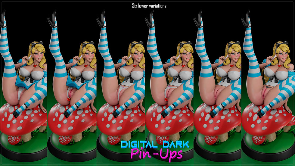 Thumbnail: Alice SFW & NSFW 3D Printed Model