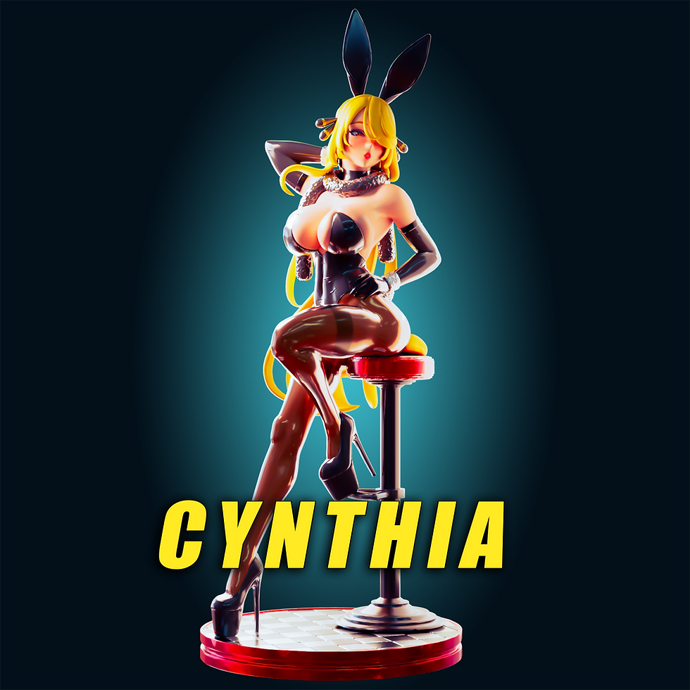Thumbnail: Bunny Suit Cynthia SFW, NSFW & FUTA 3D Printed Model