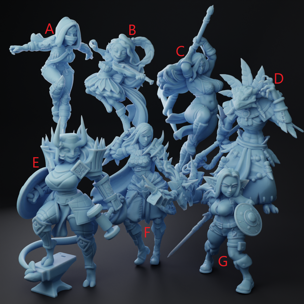 Twin Goddess Miniatures For DnD Tabletop RPGs February 2023