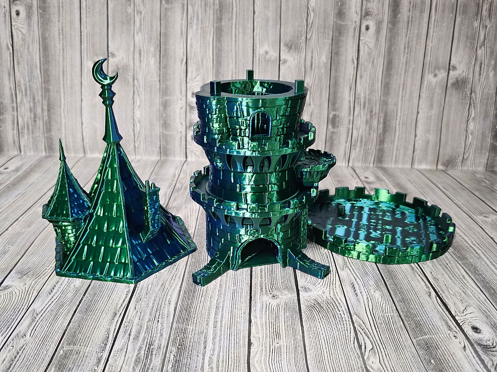 Thumbnail: Fates End Multi-color Dice Tower