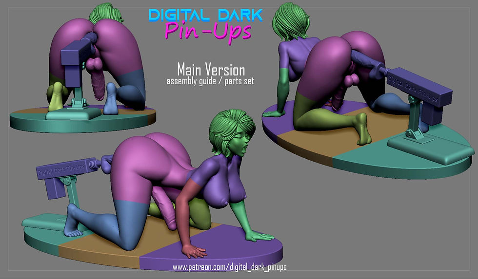Thumbnail: Aunt Cass (Big Hero 6) V2 Or Dexter's Mom FUTA 3D Printed Model