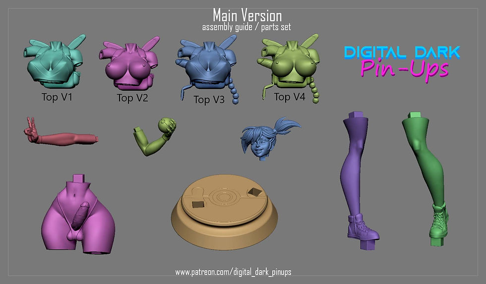 Thumbnail: Misty Pokémon FUTA 3D Printed Model