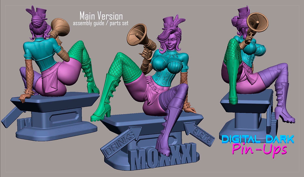 Thumbnail: Moxxi (Borderlands) SFW & NSFW 3D Printed Model
