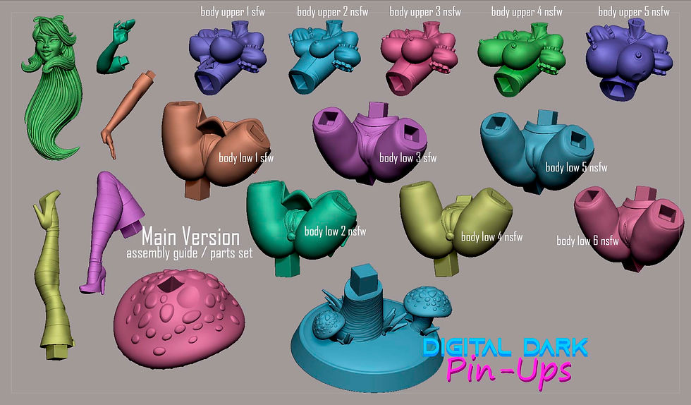 Thumbnail: Alice SFW & NSFW 3D Printed Model