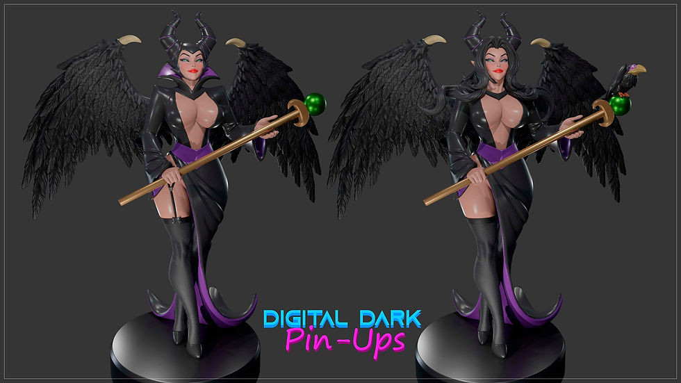 Thumbnail: Maleficent FUTA 3D Printed Model