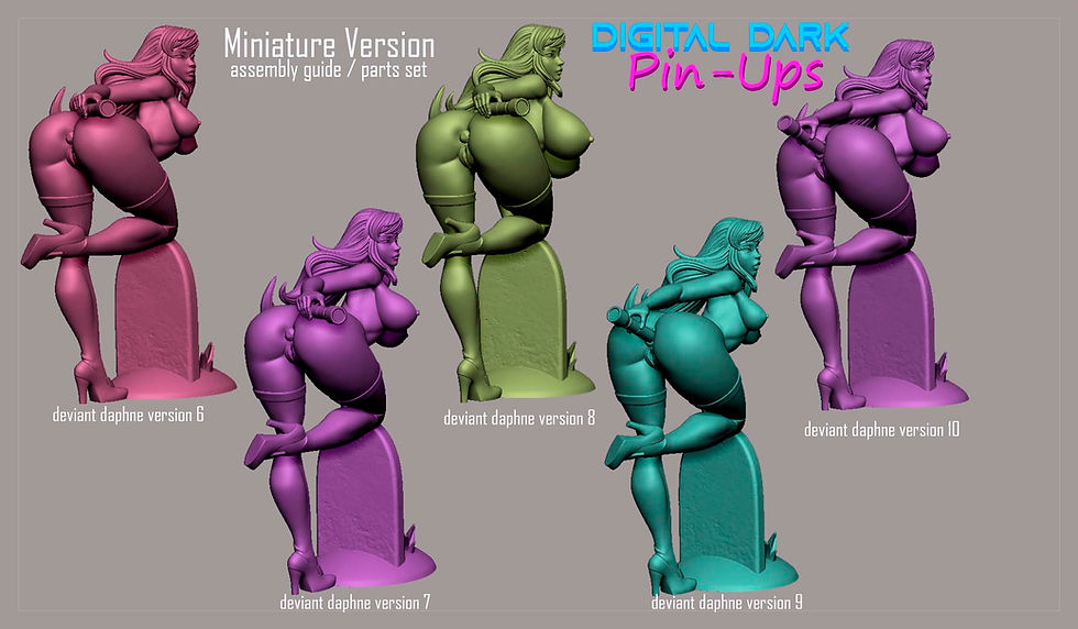 Thumbnail: Daphne SFW & NSFW V1 3D Printed Model