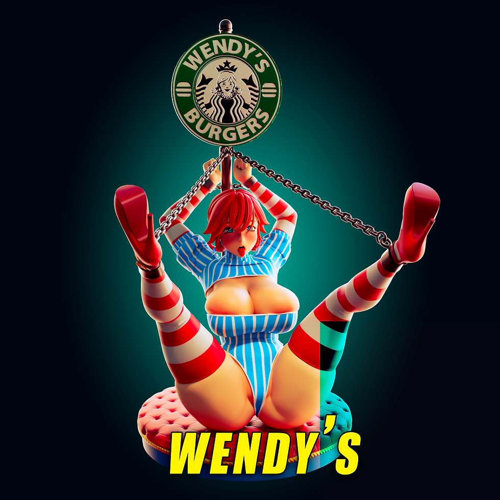 Thumbnail: Wendy's Mascot SFW, NSFW & FUTA 3D Printed Model