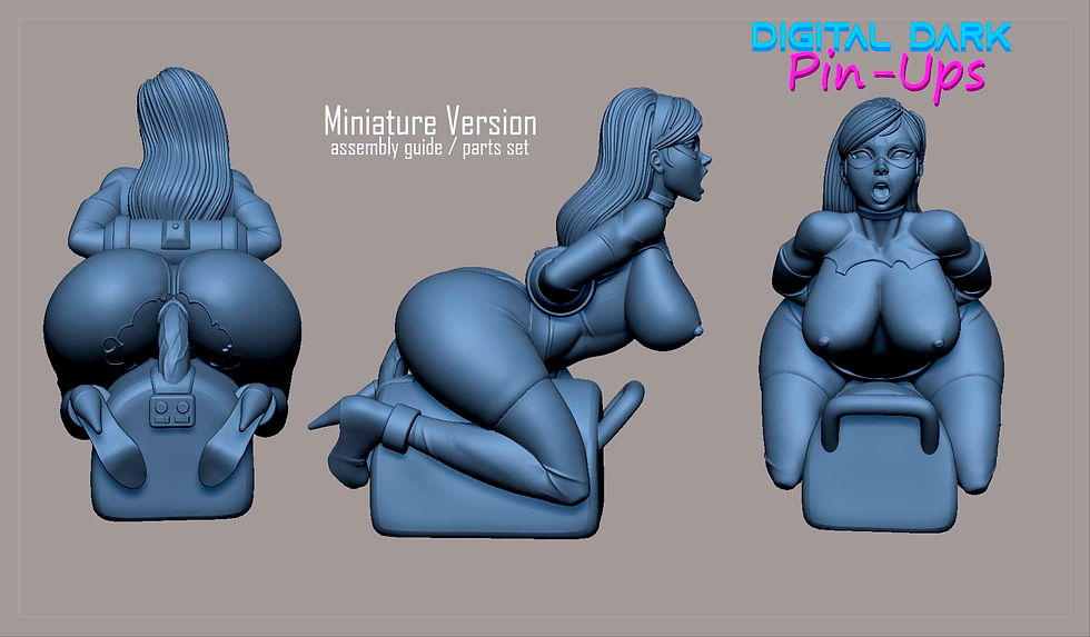 Thumbnail: Elastigirl & Invisible Girl on Sybian NSFW & FUTA 3D Printed Model