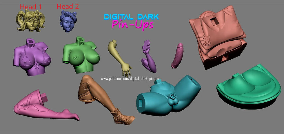 Thumbnail: Diva Overwatch FUTA 3D Printed Model