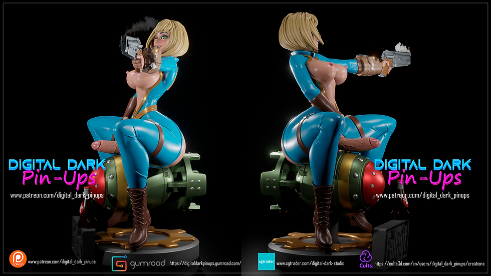 Thumbnail: Vault Girl Fallout FUTA 3D Printed Model