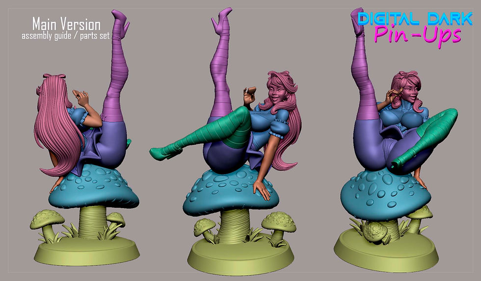 Thumbnail: Alice SFW & NSFW 3D Printed Model