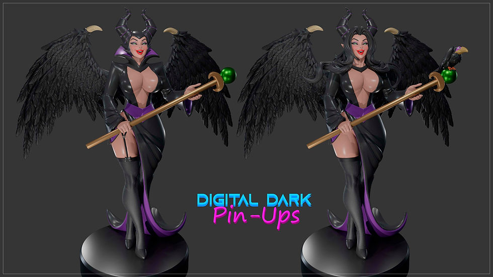 Thumbnail: Maleficent SFW & NSFW 3D Printed Model